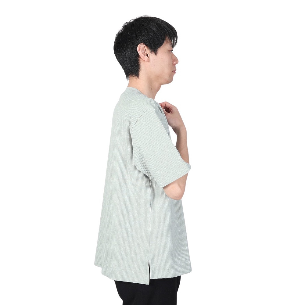 エルケクス（ELKEX）（メンズ）ドライ ワッフル オーバーTシャツ 半袖 EKM2SP4173GRN