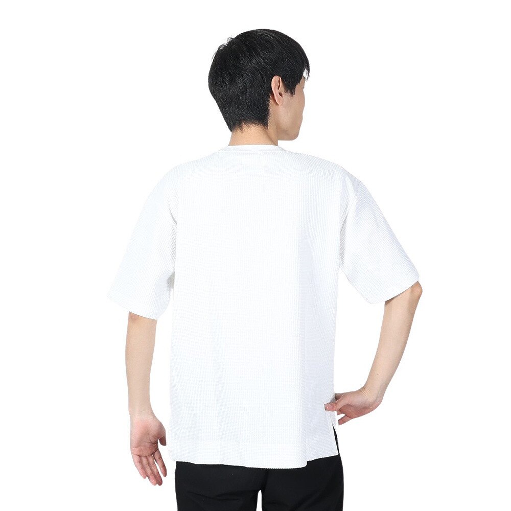 エルケクス（ELKEX）（メンズ）ドライ ワッフル オーバーTシャツ 半袖 EKM2SP4173WHT