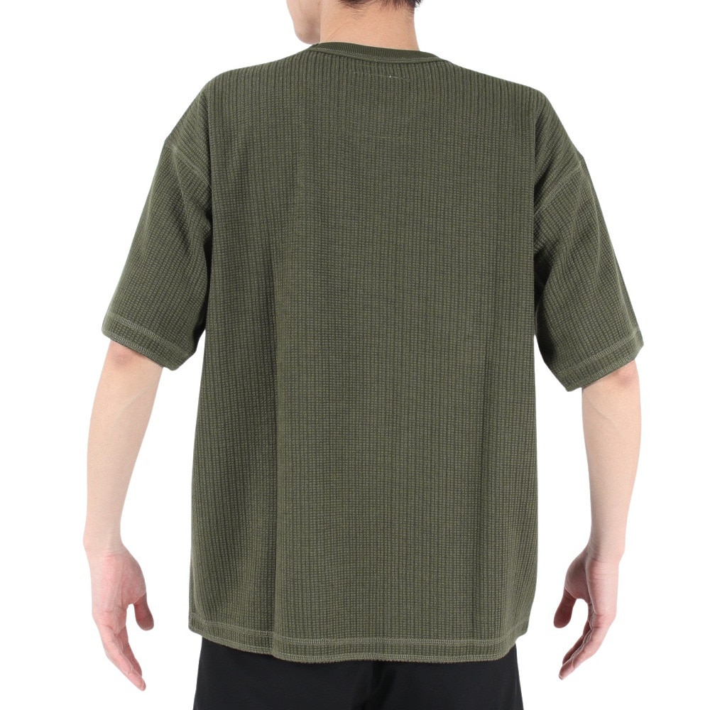 エルケクス（ELKEX）（メンズ）半袖Tシャツ メンズ WAFFLE CREW EKM3S10013 GRN