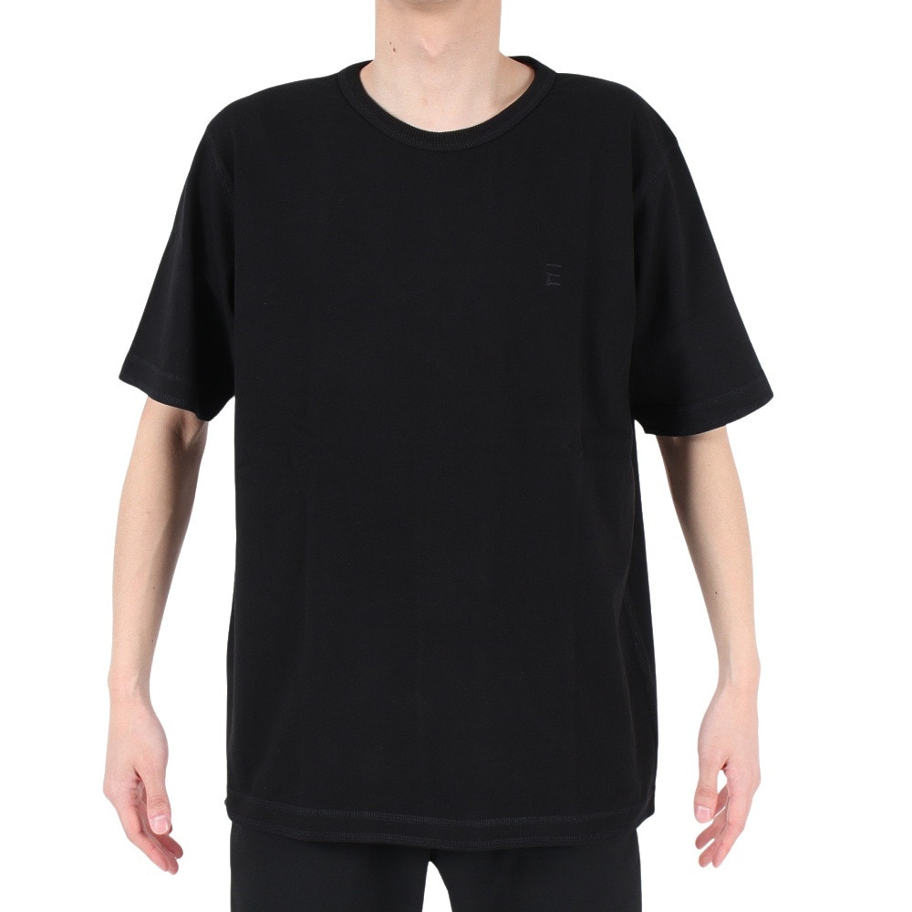 エルケクス（ELKEX）（メンズ）ベーシック クルーネック半袖Tシャツ EKM3S10005 BLK