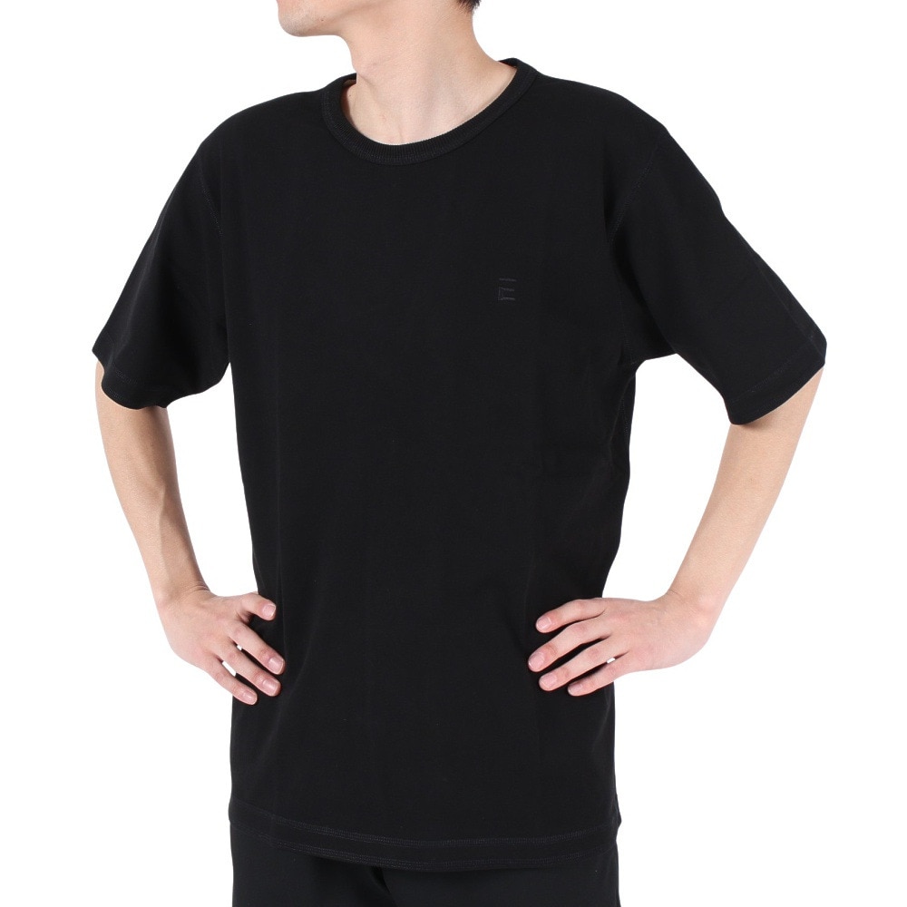 エルケクス（ELKEX）（メンズ）ベーシック クルーネック半袖Tシャツ EKM3S10005 BLK