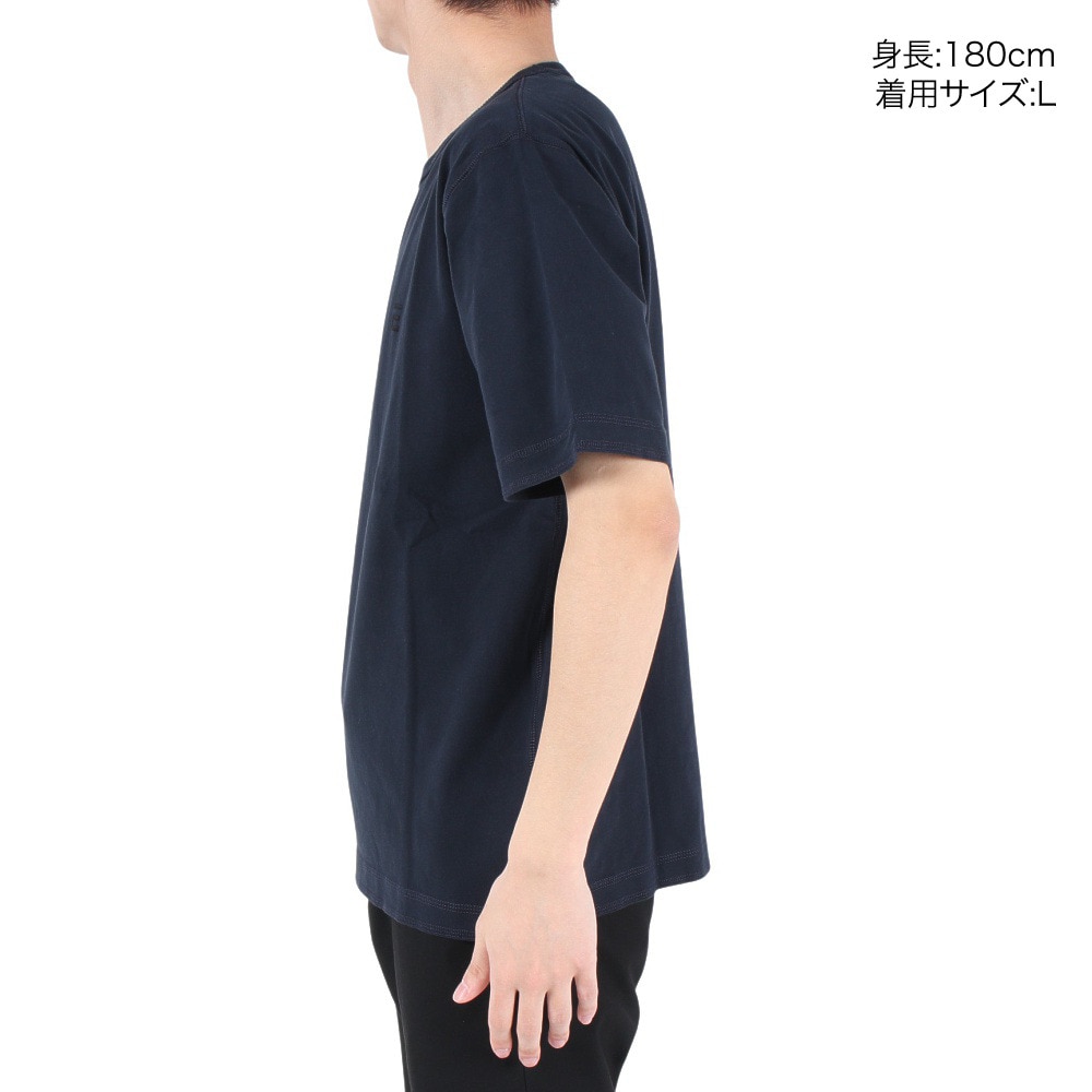 エルケクス（ELKEX）（メンズ）ベーシック クルーネック半袖Tシャツ EKM3S10005 NVY