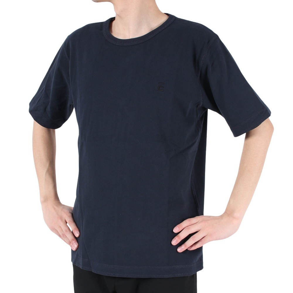 エルケクス（ELKEX）（メンズ）ベーシック クルーネック半袖Tシャツ EKM3S10005 NVY