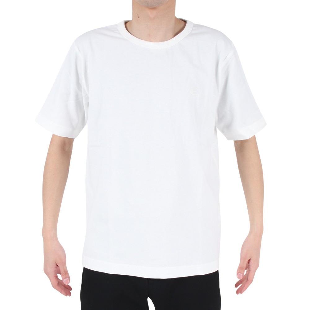 エルケクス（ELKEX）（メンズ）ベーシック クルーネック半袖Tシャツ EKM3S10005 WHT