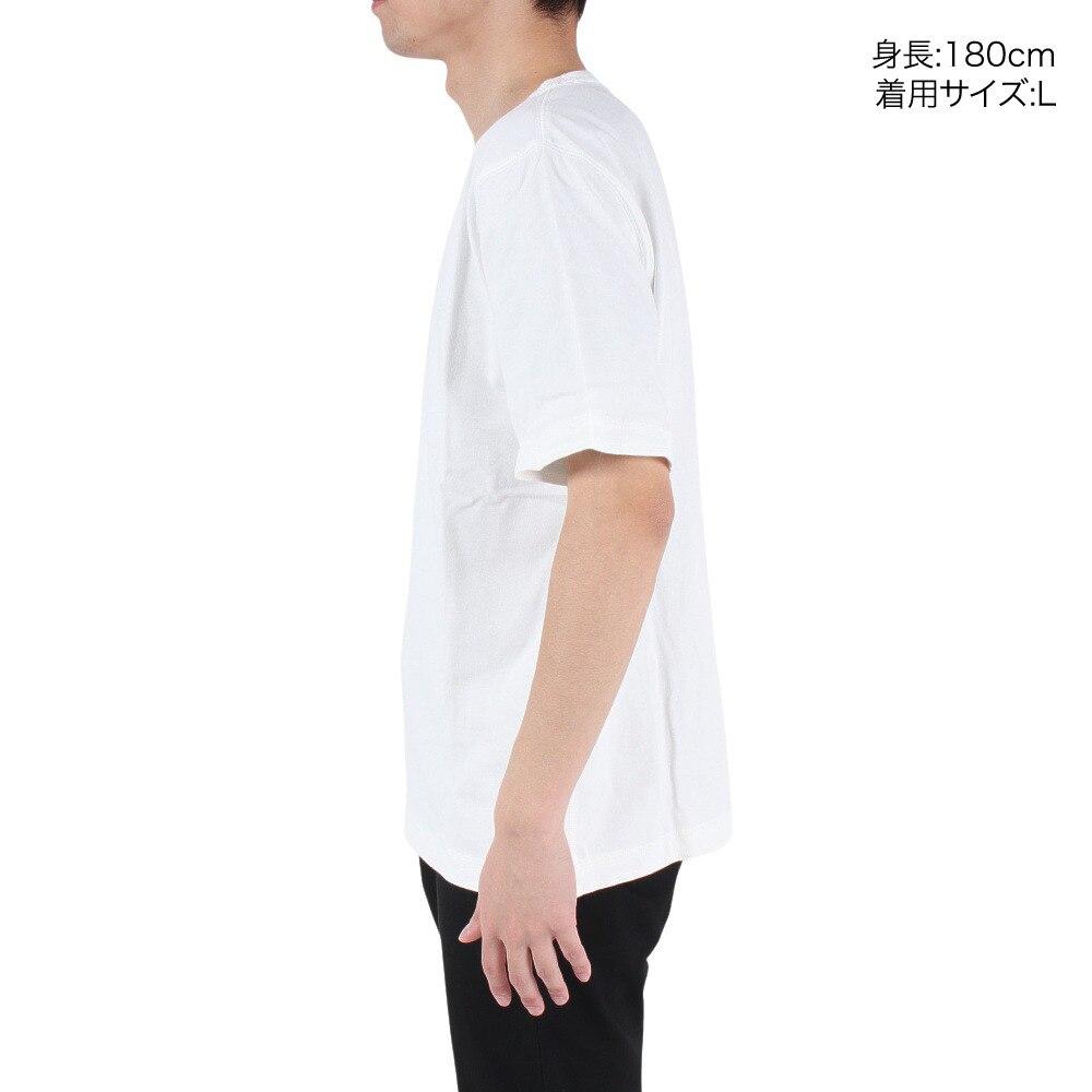 エルケクス（ELKEX）（メンズ）ベーシック クルーネック半袖Tシャツ EKM3S10005 WHT