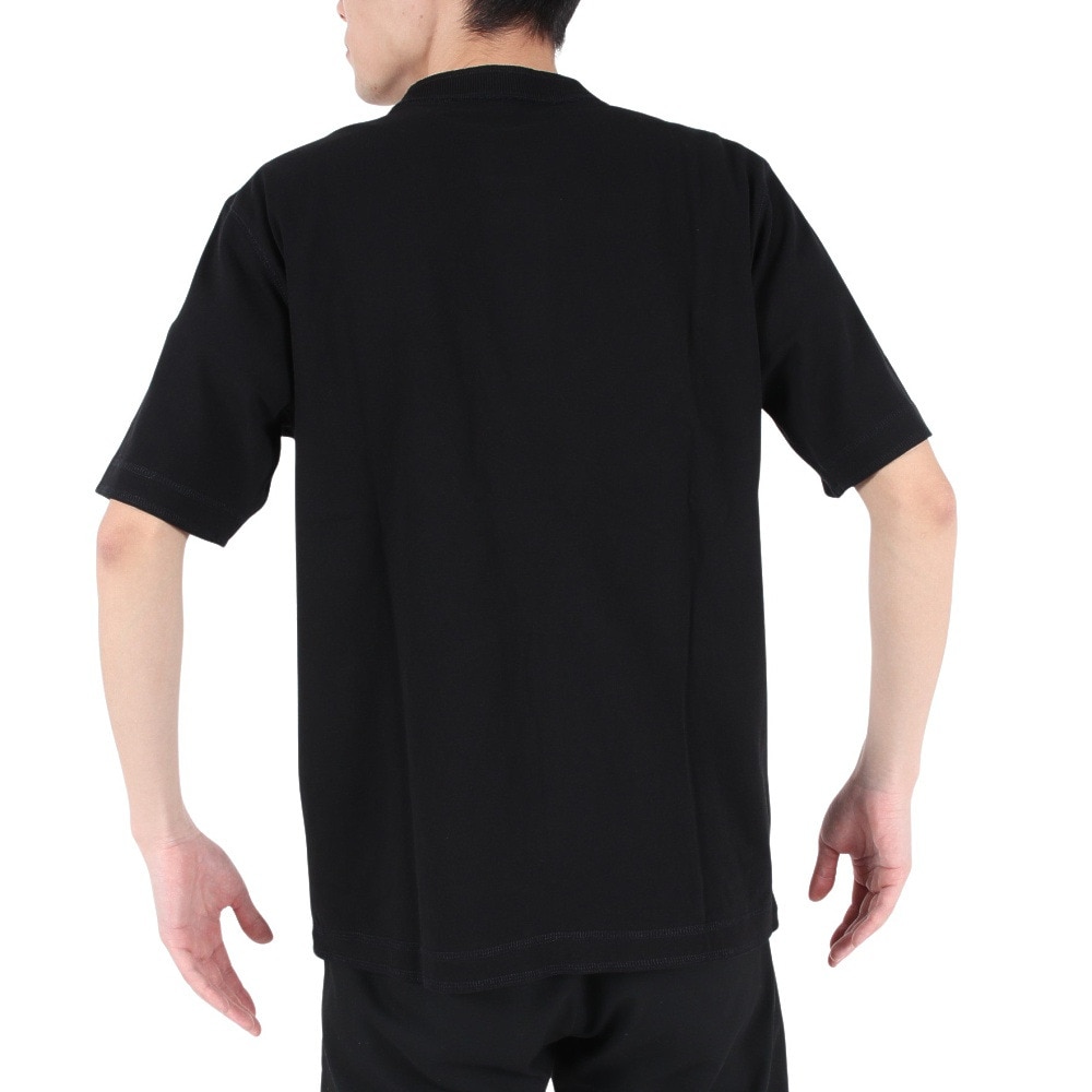 エルケクス（ELKEX）（メンズ）ベーシックヘンリー 半袖Tシャツ EKM3S10006 BLK