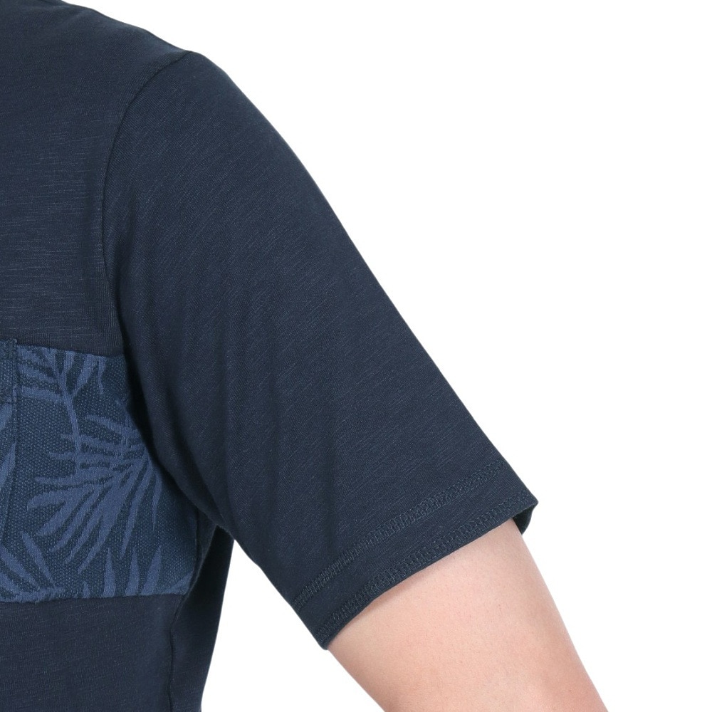 エルケクス（ELKEX）（メンズ）SLAB CREW 半袖Tシャツ EKM3S10007 NVY 綿100%