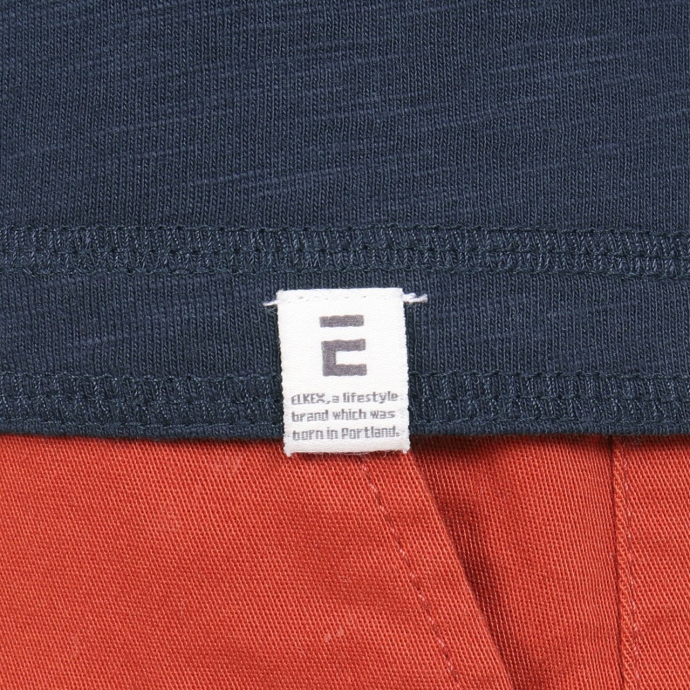 エルケクス（ELKEX）（メンズ）SLAB CREW 半袖Tシャツ EKM3S10007 NVY 綿100%