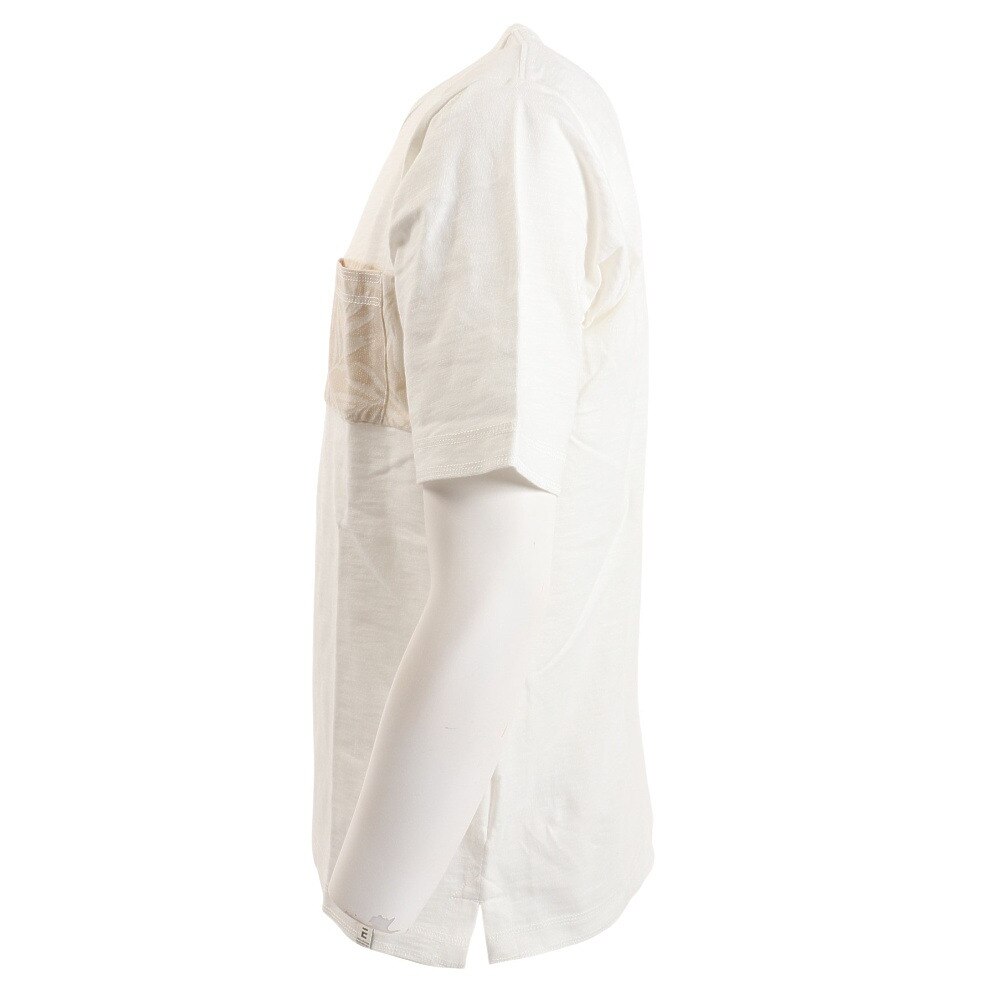 エルケクス（ELKEX）（メンズ）半袖Tシャツ SLAB CREW TEE EKM3S10007 OWHT 綿100%