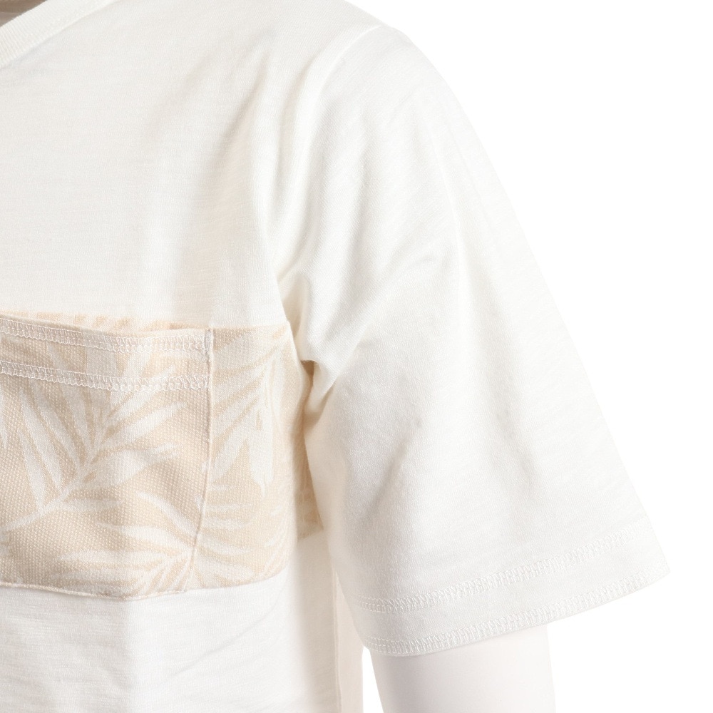 エルケクス（ELKEX）（メンズ）半袖Tシャツ SLAB CREW TEE EKM3S10007 OWHT 綿100%