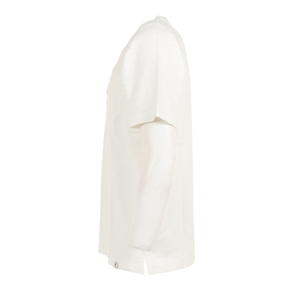 エルケクス（ELKEX）（メンズ）半袖Tシャツ メンズ SLAB HENLEY EKM3S10008 OWHT