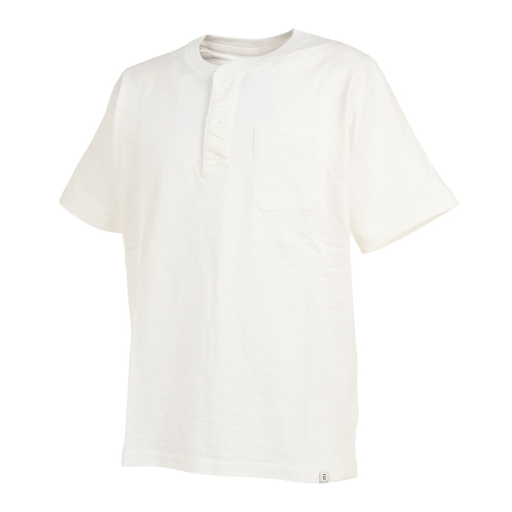 エルケクス（ELKEX）（メンズ）半袖Tシャツ メンズ SLAB HENLEY EKM3S10008 OWHT