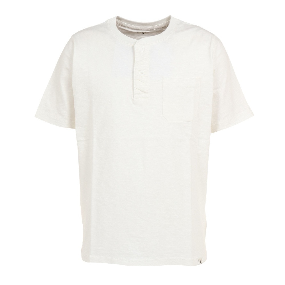 エルケクス（ELKEX）（メンズ）半袖Tシャツ メンズ SLAB HENLEY EKM3S10008 OWHT