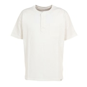 エルケクス（ELKEX）（メンズ）半袖Tシャツ メンズ SLAB HENLEY EKM3S10008 OWHT