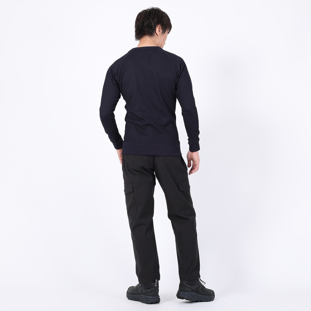 エルケクス（ELKEX）（メンズ）長袖Tシャツ WAFFLE CREW EKM3FA0002 NVY