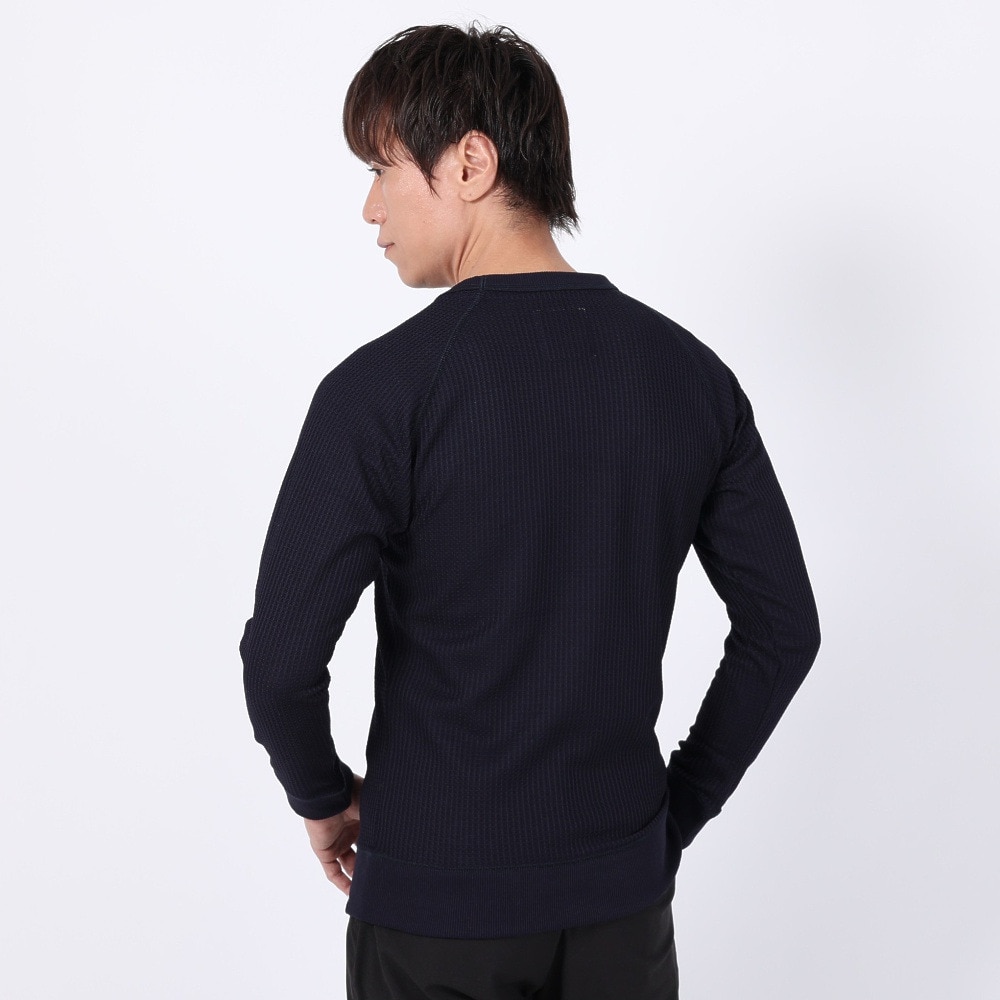 エルケクス（ELKEX）（メンズ）長袖Tシャツ WAFFLE CREW EKM3FA0002 NVY