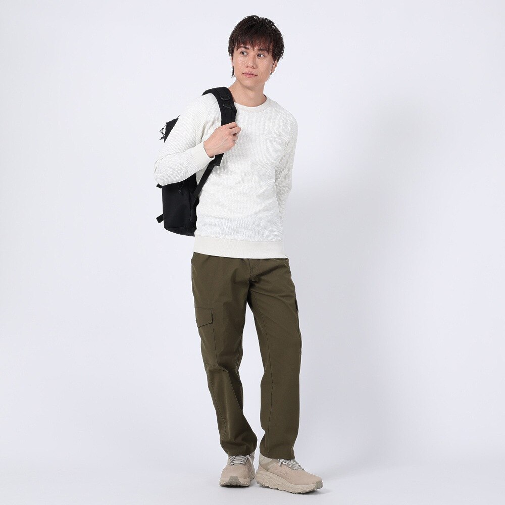 エルケクス（ELKEX）（メンズ）長袖Tシャツ WAFFLE CREW EKM3FA0002 OWHT