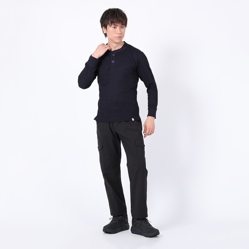 エルケクス（ELKEX）（メンズ）長袖Tシャツ ワッフルヘンリー EKM3FA0003 NVY