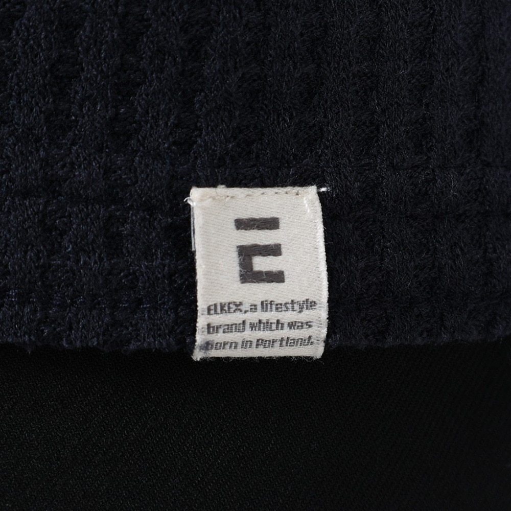 エルケクス（ELKEX）（メンズ）BIG WAFLE CREW 半袖Tシャツ EKM4S10005 NVY