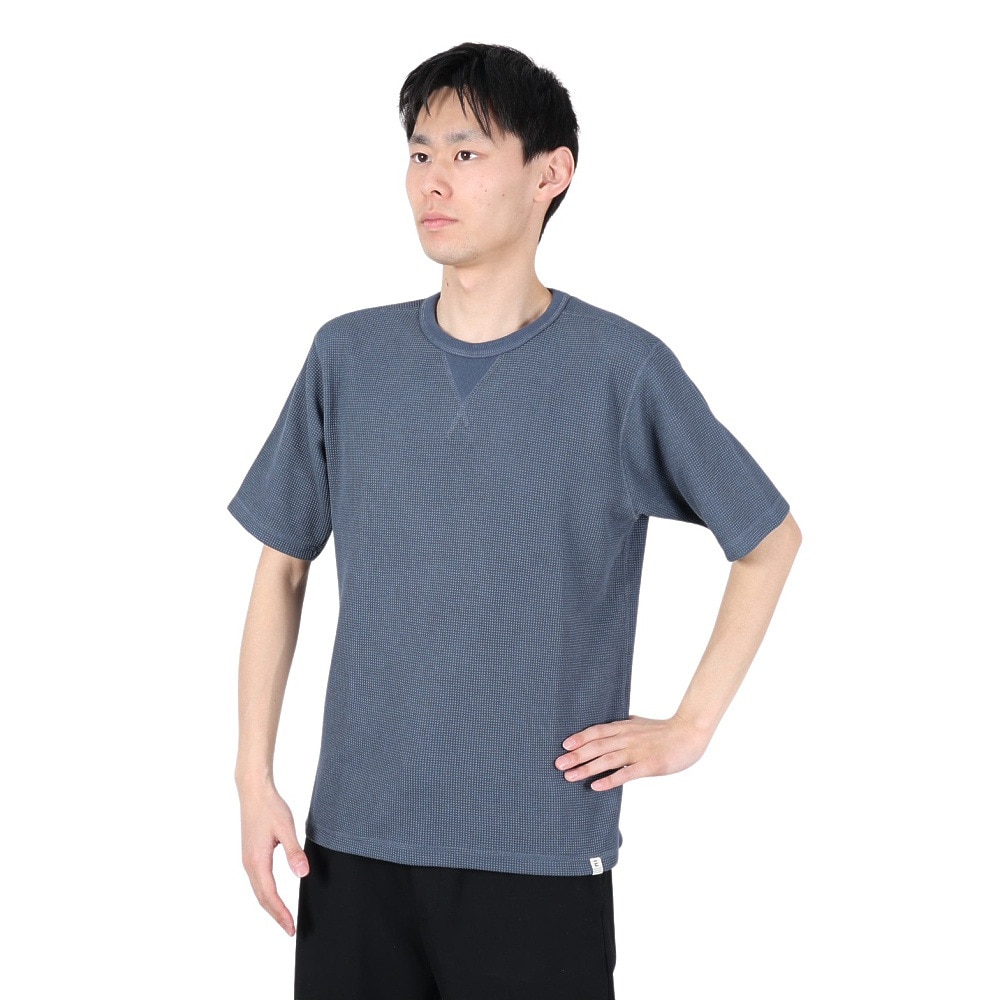 エルケクス（ELKEX）（メンズ）WAFFLE 半袖Tシャツ EKM4S10006 DBLU