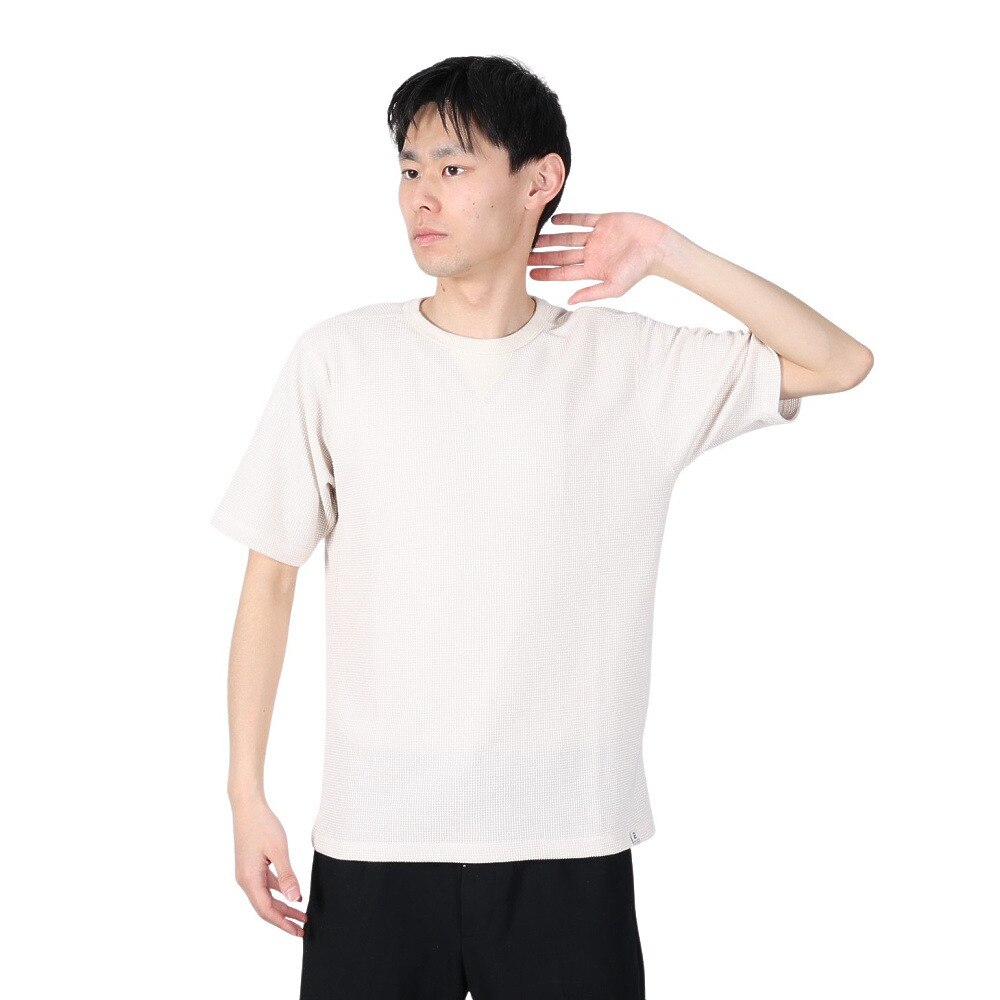 エルケクス（ELKEX）（メンズ）WAFFLE 半袖Tシャツ EKM4S10006 OWHT