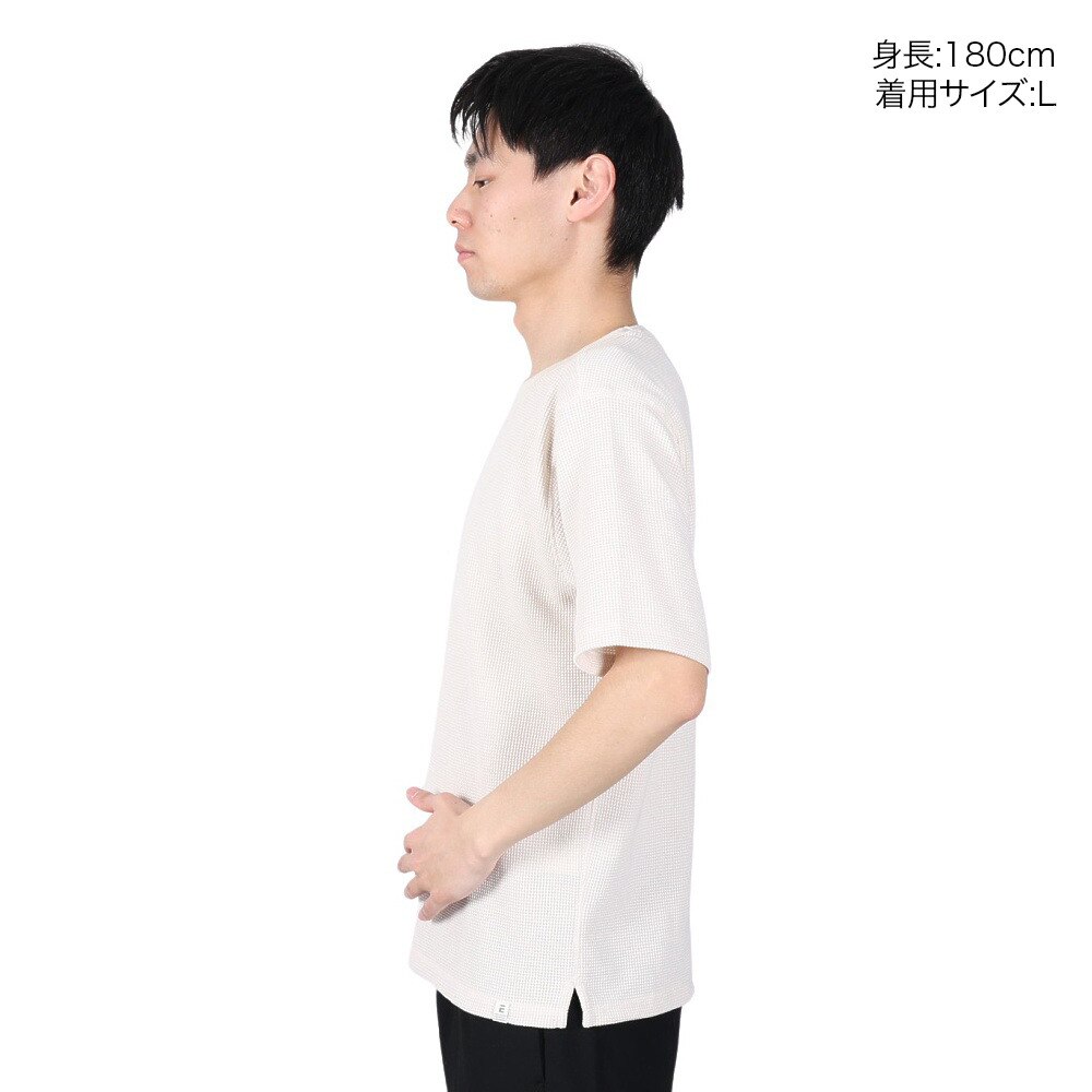 エルケクス（ELKEX）（メンズ）WAFFLE 半袖Tシャツ EKM4S10006 OWHT