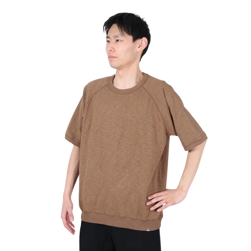 エルケクス（ELKEX）（メンズ）GAMENT CREW 半袖Tシャツ EKM4S10007 BRN