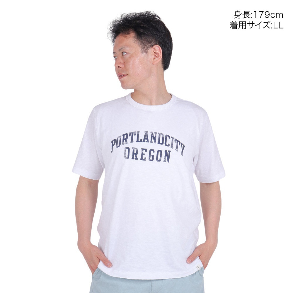 エルケクス（ELKEX）（メンズ）PORT.OREGON 半袖クルーネックTシャツ EKM4S10009 WHT
