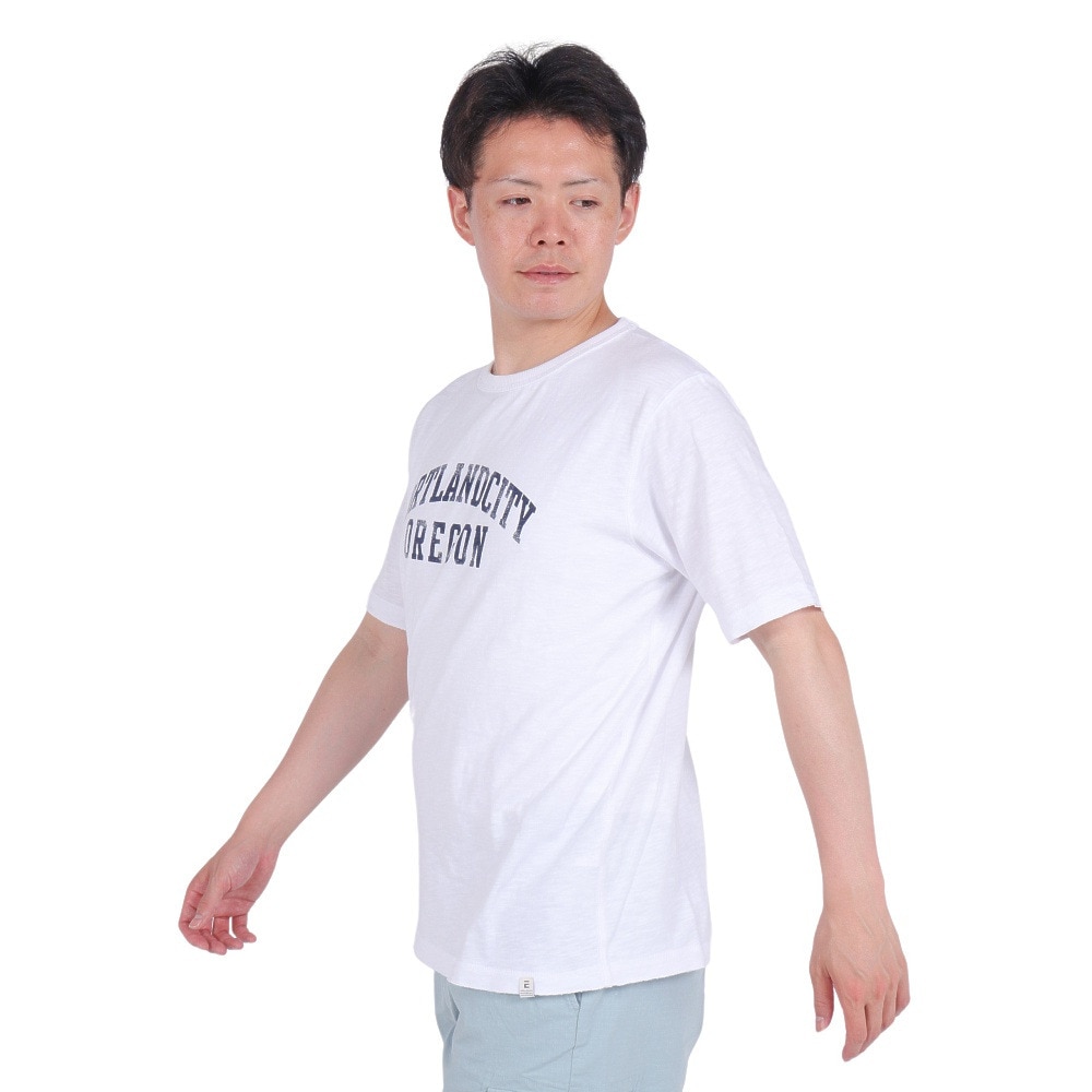エルケクス（ELKEX）（メンズ）PORT.OREGON 半袖クルーネックTシャツ EKM4S10009 WHT