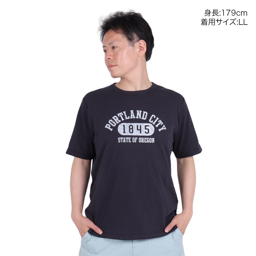 エルケクス（ELKEX）（メンズ）半袖クルーネックTシャツ PORT.C.1845 EKM4S10010 NVY