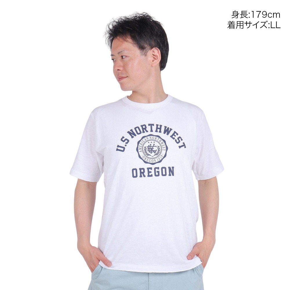 エルケクス（ELKEX）（メンズ）U.S N.W.ORE 半袖クルーネックTシャツ EKM4S10011 WHT