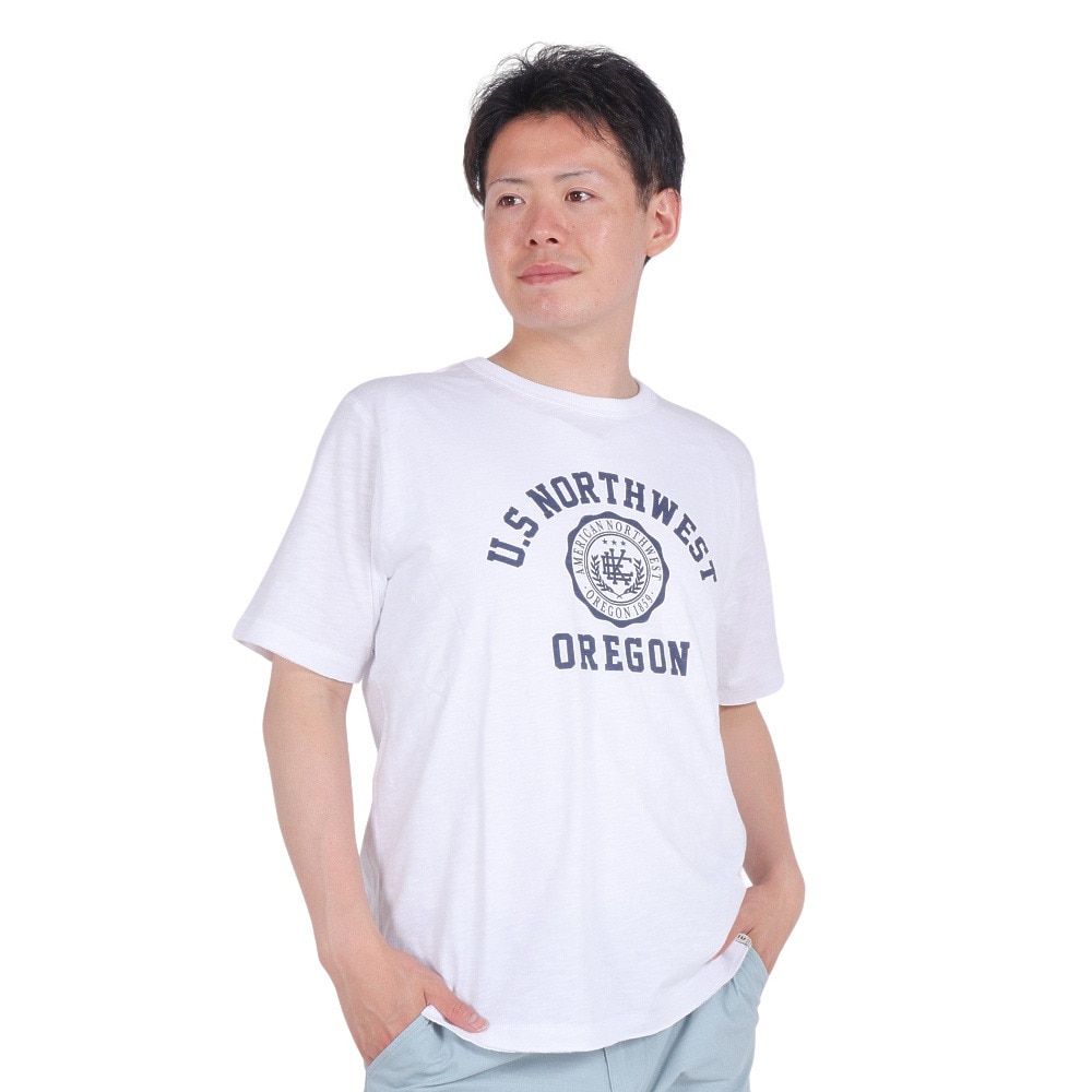 エルケクス（ELKEX）（メンズ）U.S N.W.ORE 半袖クルーネックTシャツ EKM4S10011 WHT