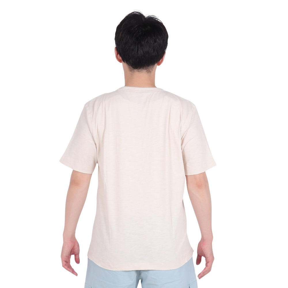 エルケクス（ELKEX）（メンズ）クルーネック半袖Tシャツ AMERICAN.NW EKM4S10012 BEG