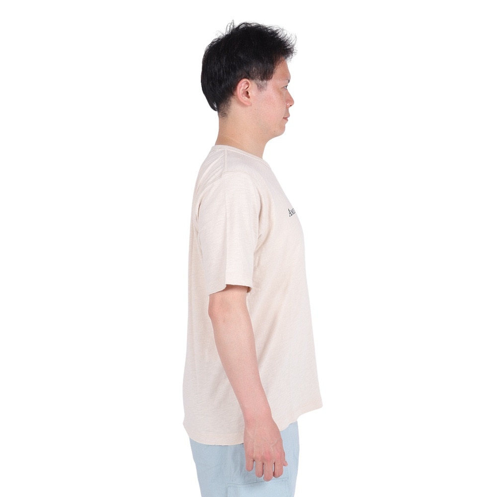 エルケクス（ELKEX）（メンズ）クルーネック半袖Tシャツ AMERICAN.NW EKM4S10012 BEG