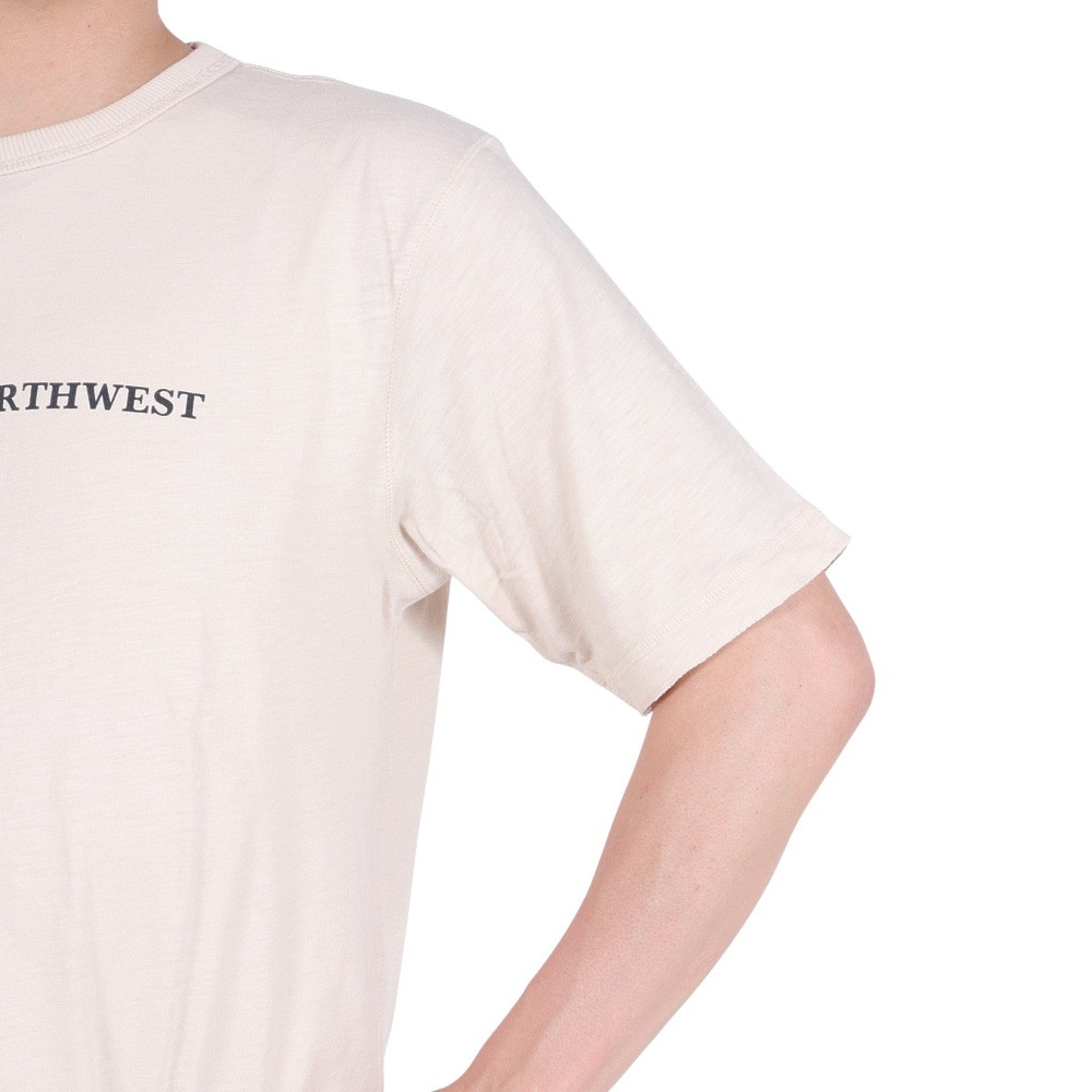 エルケクス（ELKEX）（メンズ）クルーネック半袖Tシャツ AMERICAN.NW EKM4S10012 BEG