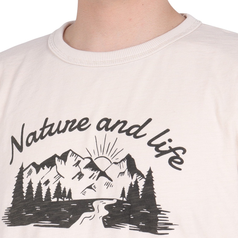 エルケクス（ELKEX）（メンズ）クルーネック半袖Tシャツ NATURE&LIFE EKM4S10013 BEG