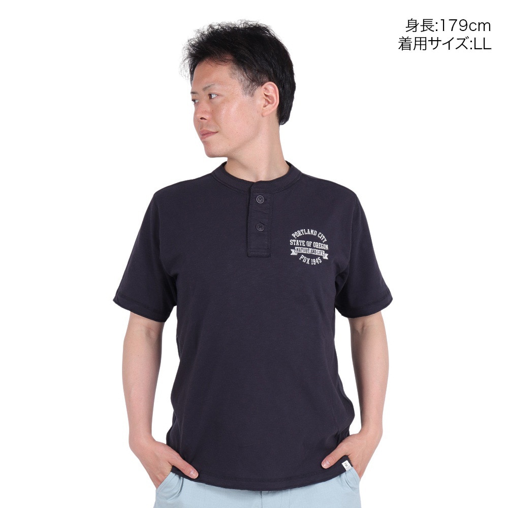 エルケクス（ELKEX）（メンズ）半袖Tシャツ henry PDX 1945 EKM4S10014 NVY