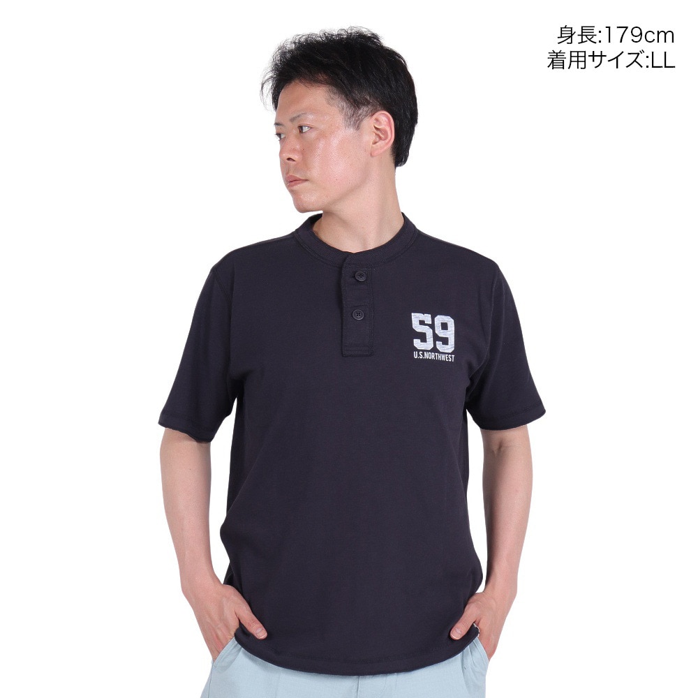 エルケクス（ELKEX）（メンズ）半袖Tシャツ henry 59 U.S.N.W EKM4S10015 NVY