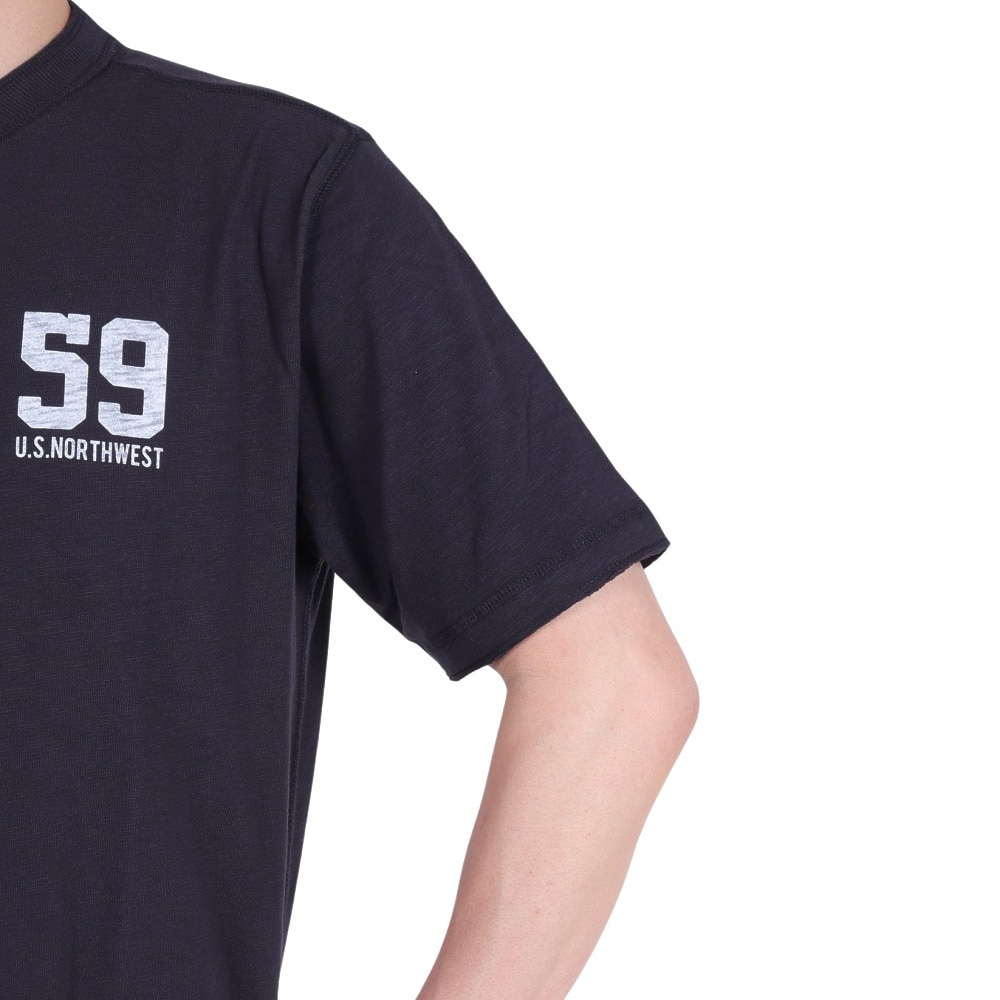 エルケクス（ELKEX）（メンズ）半袖Tシャツ henry 59 U.S.N.W EKM4S10015 NVY