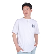 エルケクス（ELKEX）（メンズ）ヘンリー 59 U.S.N.W 半袖Tシャツ EKM4S10015 WHT