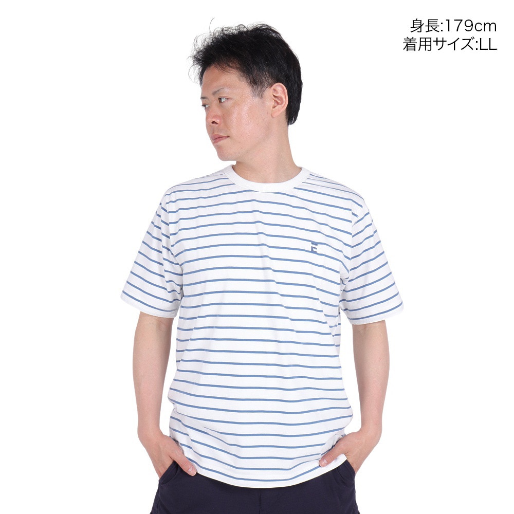エルケクス（ELKEX）（メンズ）ベーシック クルー半袖Tシャツ EKM3S10005 WHXBL