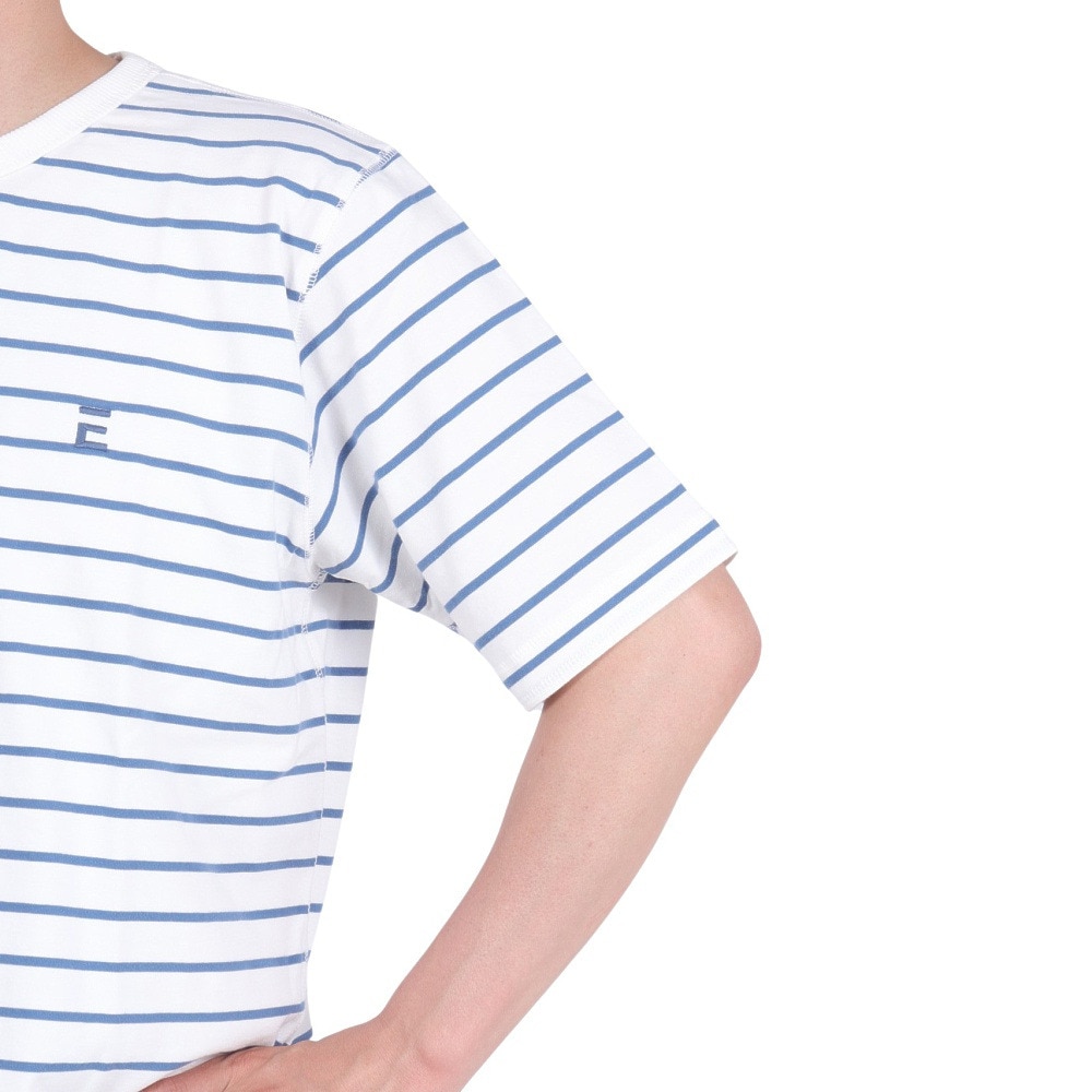 エルケクス（ELKEX）（メンズ）ベーシック クルー半袖Tシャツ EKM3S10005 WHXBL