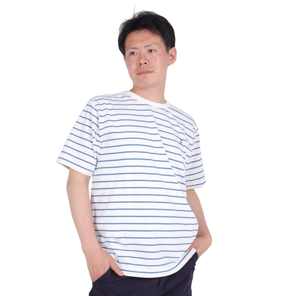 エルケクス ベーシック クルー半袖Tシャツ EKM3S10005 WHXBL ３Ｌ 113 ウェア