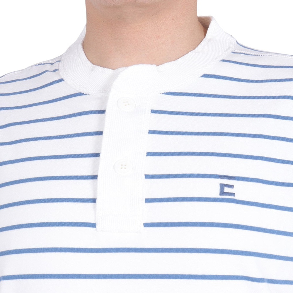 エルケクス（ELKEX）（メンズ）ベーシック ヘンリー 半袖Tシャツ EKM3S10006 WHXBL