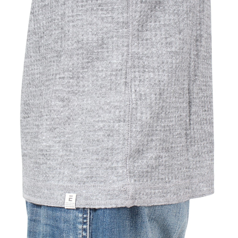 エルケクス（ELKEX）（メンズ）WAFFLE HENREY 長袖Tシャツ EKM4FA0001 MGRY