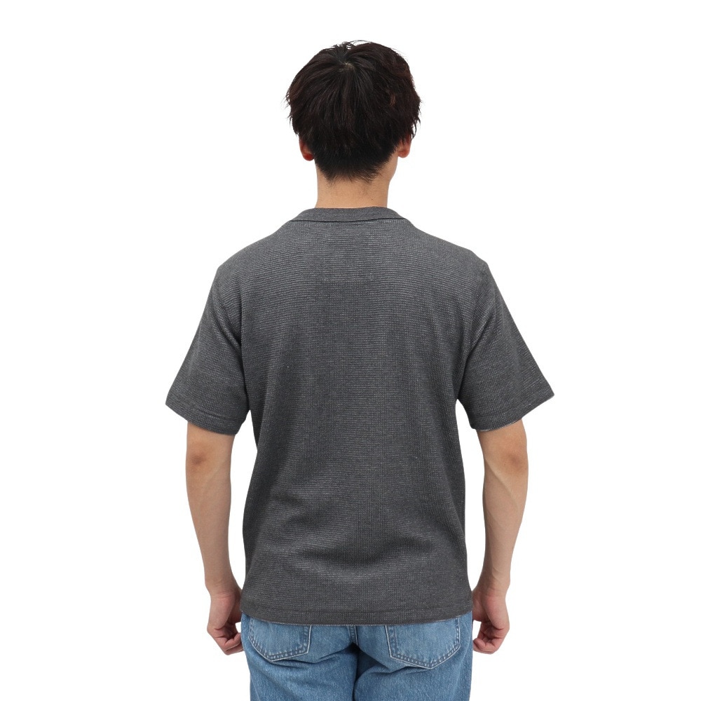 エルケクス（ELKEX）（メンズ）半袖 ワッフル HENLEY Tシャツ EKM5S10018 CGRY