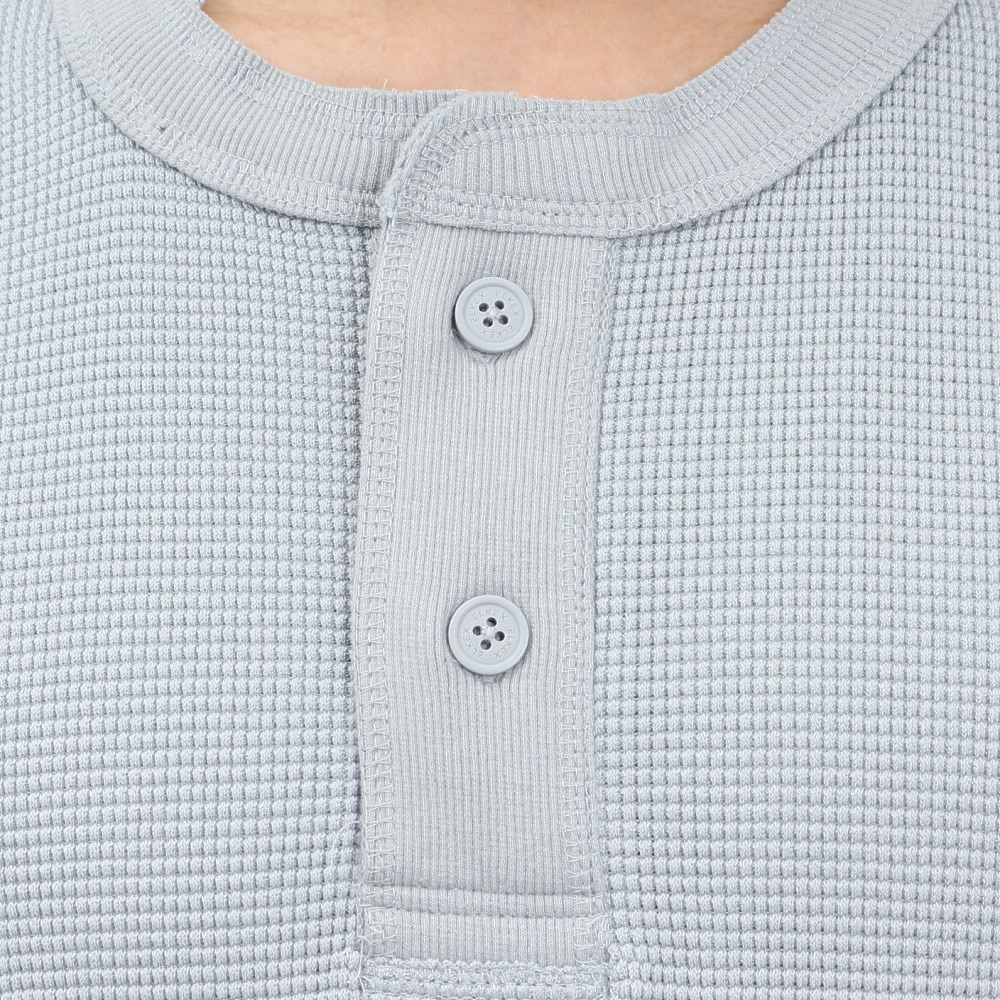 エルケクス（ELKEX）（メンズ）半袖 ワッフル HENLEY Tシャツ EKM5S10018 GRY