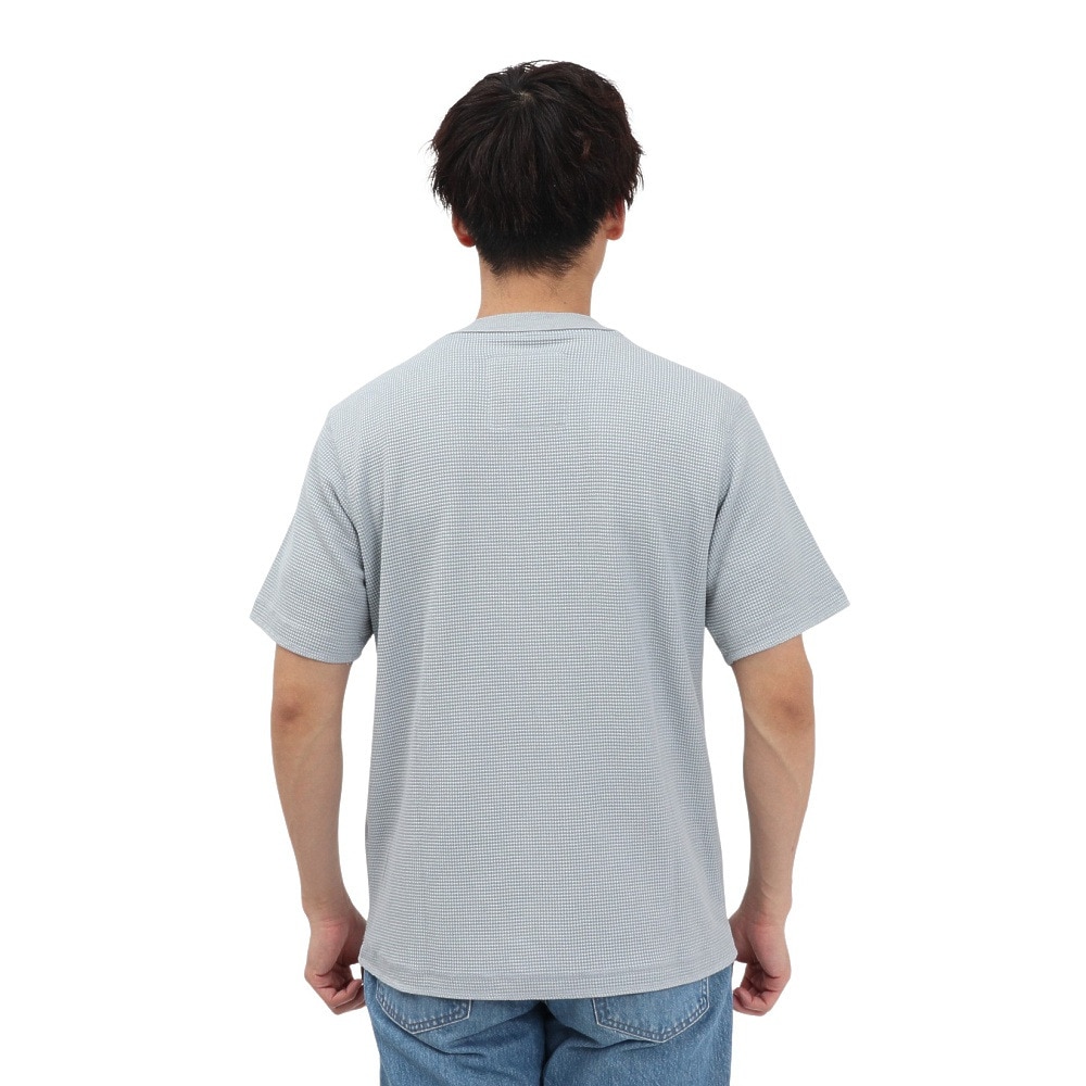 エルケクス（ELKEX）（メンズ）半袖 ワッフル HENLEY Tシャツ EKM5S10018 GRY