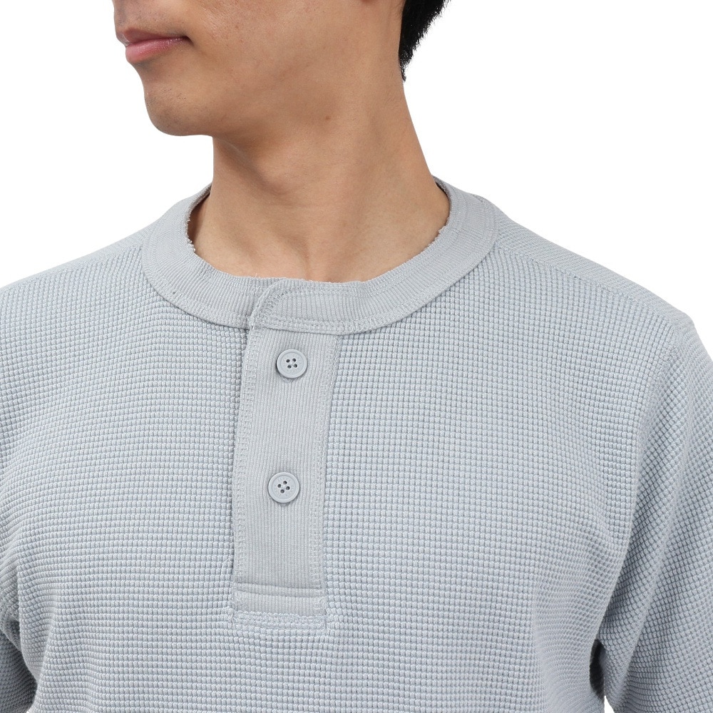 エルケクス（ELKEX）（メンズ）半袖 ワッフル HENLEY Tシャツ EKM5S10018 GRY