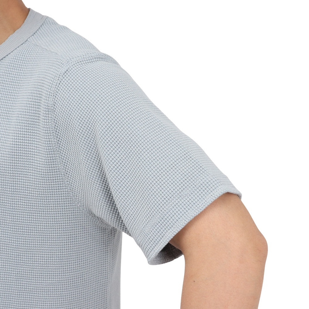 エルケクス（ELKEX）（メンズ）半袖 ワッフル HENLEY Tシャツ EKM5S10018 GRY